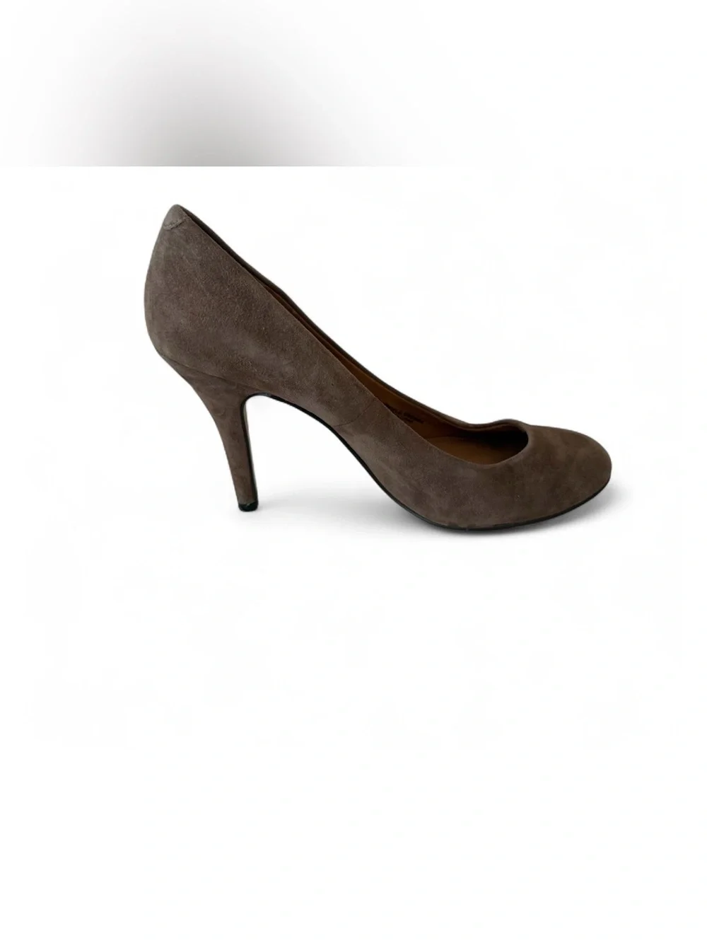 J.Crew Taupe Suede Stiletto Almond Toe Heels Size 6